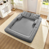 Human Dog Bed, Lazy Sofa Couch, 78.7" Multi-Functional Foldable Sofa Bed, 3-in-1 Teddy Fabric W1885P277277