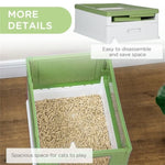 ZUN Fully Enclosed Cat Litter Box 88077855