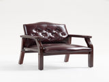 Leather Reception Guest Chairs W/Padded Seat and Arms Ergonomic Mid-Back Office Executive Side Chair W1333P338901