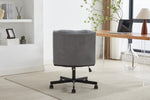 ZUN Armless Desk Chairs with Wheels Office Chair Vanity Chair with Technical Cloth Adjustable Swivel W2725P207702