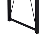 Weathered Oak and Black 47.5" Writing Desk with Metal Sled Base B062P184523
