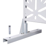 Outdoor & Indoor Privacy Metal Privacy 76" H48" W, Freestanding Decorative Privacy W465P193266