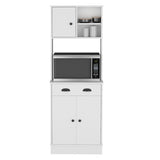 Pantry Cabinet with Drawer and 3-Doors, White -Kitchen B097133170