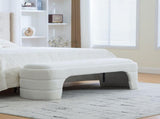 64.96"Wide Modern Upholstered Armless Upholstered Bedroom Benches End of Bed Bench for Entryway, W3189P445987