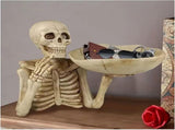 Skeleton Tray - Gothic Fruit Platter, Punk Style Candy Dish & Key Holder Halloween Candy Dish Decor 14467002