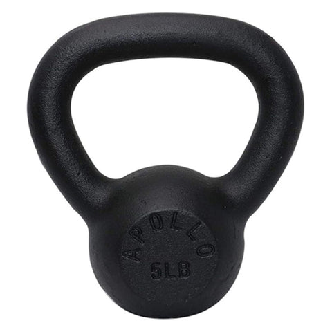 ZUN 5LBS Solid Cast Iron Kettlebells Ideal for Strength Training, Building Muscles 22545839