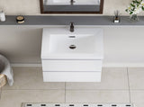 24" Floating Bathroom Vanity with Sink, Modern Wall-Mounted Bathroom Storage Vanity Cabinet with W1573P152683