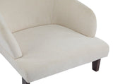 Modern Accent Chair with Round Back & Wooden Legs - Mid-Century Inspired Lounge Chair for Living N767P266888E