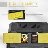 Yellow tumbling outdoor compound fertilizer drum 162L 66941545