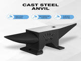 66Lbs Cast Steel Anvil, High Hardness Rugged Round Horn Anvil Blacksmith, Large Countertop and W2885P420795