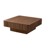 35.43 Inch Modern Handcraft Drum Table Square Table for Living Room,Small Wooden W2582P306971
