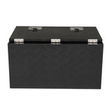 30 "Aluminum Five Pattern Toolbox Double Lock Black 25060556