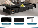 Lift-Top Coffee Table with 2 Drawers, Modern Space Saving Center Table with Foldable Top, 09928570
