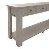 ZUN Console Table/Sofa Table with Storage Drawers and Bottom Shelf for Entryway Hallway 56860059