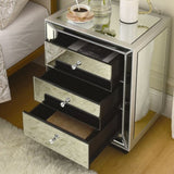 W 22"X D 16 ' X 26.8" Flash silver mirror three drawer cabinet W1005P144029