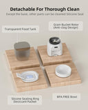 Automatic Cat Feeder, 4L Detachable Cat Food Dispenser for Dry Food Up to 15 Portions 6 93759080