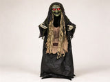 5.3 FT Standing Hunchback Witch Animatronic Halloween Decoration with Movable Head & Arms, Dual 97431426