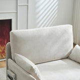 Foldable sofa bed recliner, 3-in-1 convertible sleeper, mid-century modern decor, suitable for small W395P290556