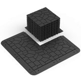 New Stone texture 12" Patio Deck Tiles, DIY Module Interlocking Decking Tiles Floor Tile,Easy and W3022P251867
