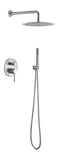 ZUN Shower System, Wall Mounted Shower Faucet Set for Bathroom with High Pressure 10" Stainless Steel W2287P182585