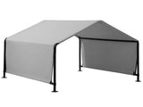 4*4*3.3FT Black iron pipe PVC coated polyester tarpaulin, waterproof and UV resistant, dark gray pet 06561748