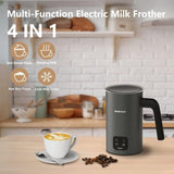 BIZEWO Milk Frother Electric, Coffee Frother, Warm and Cold Milk Foamer, 4 IN 1 Automatic Milk 10036747