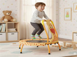 Giraffe Mini Toddler Trampoline with Foam Padded Handle Non-Slip Feet for Indoor Play 59633388