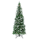 ZUN 6 Feet Artificial Christmas Tree with Pine Cones 83031452