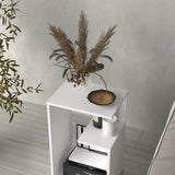 Everet 25" High 3-Tier Side Table Black White B200P286953