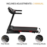 ZUN FFolding Treadmill for Home - 330 LBS Weight Capacity Running Machine with Incline/Bluetooth, 3.5HP 61691586