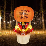 6ft 15W 5 LED Lights Turkey Hot Air Balloon Garden Turkey Decoration 33011150