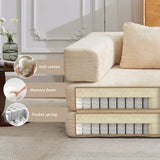 Compression Sofa,Convertible Floor Sofa Bed with Fixed-Shape Frame,Single Seater Boneless Modular 41681310