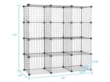 12-Cube Organizer Cube Storage Storage Shelves Wire Cube Storage Origami Shelves Metal Grid 82647882