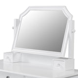 44.4" Makeup Vanity Desk with Large Adjustable Mirror, Dressing Table Set with Drawer & Cabinet, N844P292486A