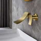 Wall mounted bathroom waterfall faucet 09354006