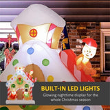 ZUN Christmas Inflatable Gingerbread House 37475004