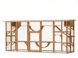 Orange Catio Window Box Outdoor Playground Enclosure for Multiple Cats, Complete with Shelves and 85136618