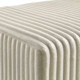 Mavela Wide Wale Corduroy Upholstery Bench, Cream T2574P243218