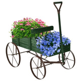 Wooden plant frame with wheels, Green planting pot 66444615