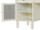2-in-1 Vanity Desk with Flip-Top Mirror, Dressing Table Set with Drawer & Cabinet, Multi-Functional 45102878
