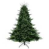 Artificial 7.5ft Green Christmas Tree with 2441 PE/PVC Mixed Branch Tips, memory wireiron wire, 17898319