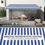 ZUN Electric Awning /Patio Retractable Awning -AS （Prohibited by WalMart） 10840898