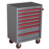 7-Drawer Rolling Tool Chest with Locking Wheels & Drawers, 18.1" D x 26.6" W x 38.3" H Mobile Tool W3037P309487