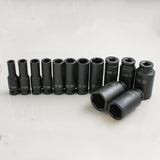 13 pc 1/2" inch Deep Impact Socket Tool Set 10-32mm Metric Garage Workshop 47989499