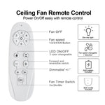 ZUN 30 In Small Kid's Ceiling Fan Lighting with Remote Control for Small Children Room 63788003