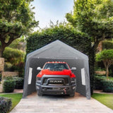 ZUN 12x20 feet party tent heavy duty outdoor portable garage ventilated canopy carports car shelter W2373P147983