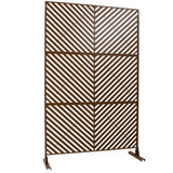 Outdoor & Indoor Privacy Metal Privacy 76" H48" W, Freestanding Decorative Privacy W465P193248