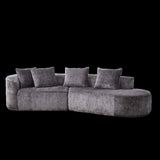 Modern Upholstered Oversized Sectional Sofa, 114-Inch Chenille 4-Seater Extra Deep & Wide Seat W834P236550