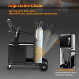 ZUN 2-Tier 4 Drawers Welding Cart, Welder Cart with 265LBS Static Weight Capacity, 360&deg; Swivel Wheels, W1422P160702