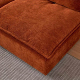 Modern Upholstered Chair Leisure Sofa Lounge Chair Removable Pillow - Armless Accent Chair for W1765P190104